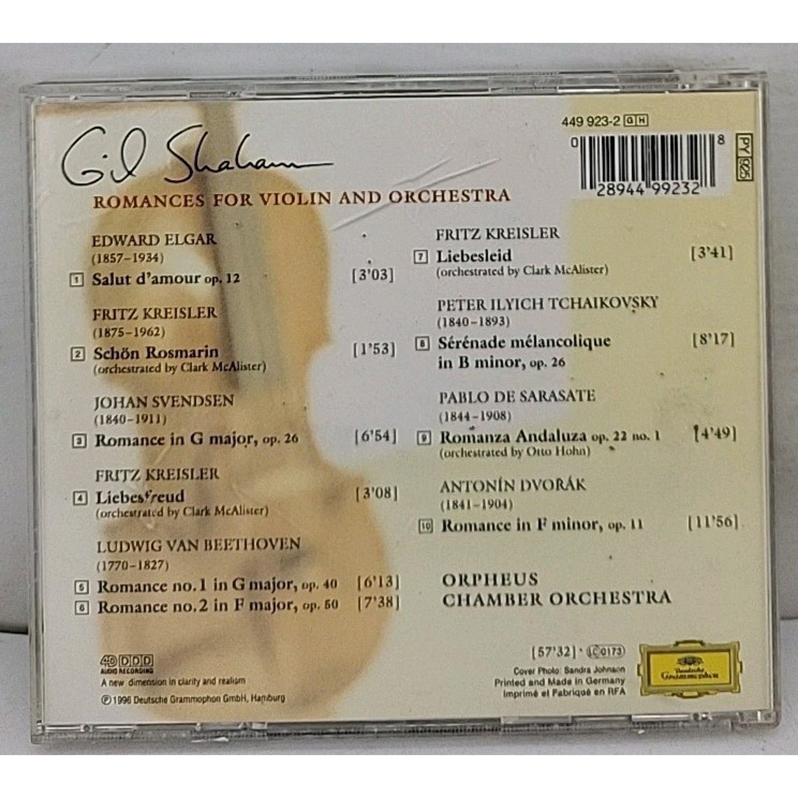 Romance by Gil Shaham (CD, 1996)