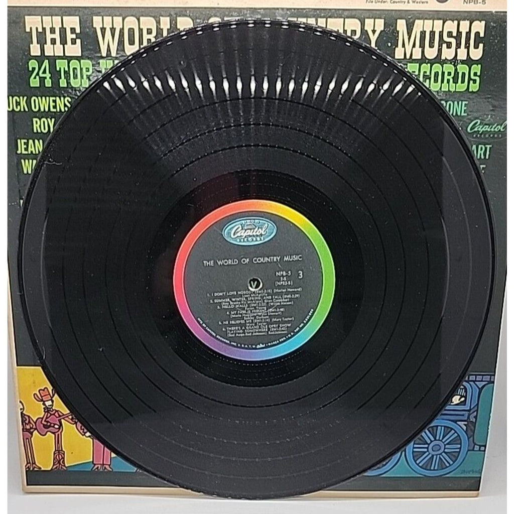 The World Of Country Music 24 Top Hits On 2 Great Long-Play (Record)