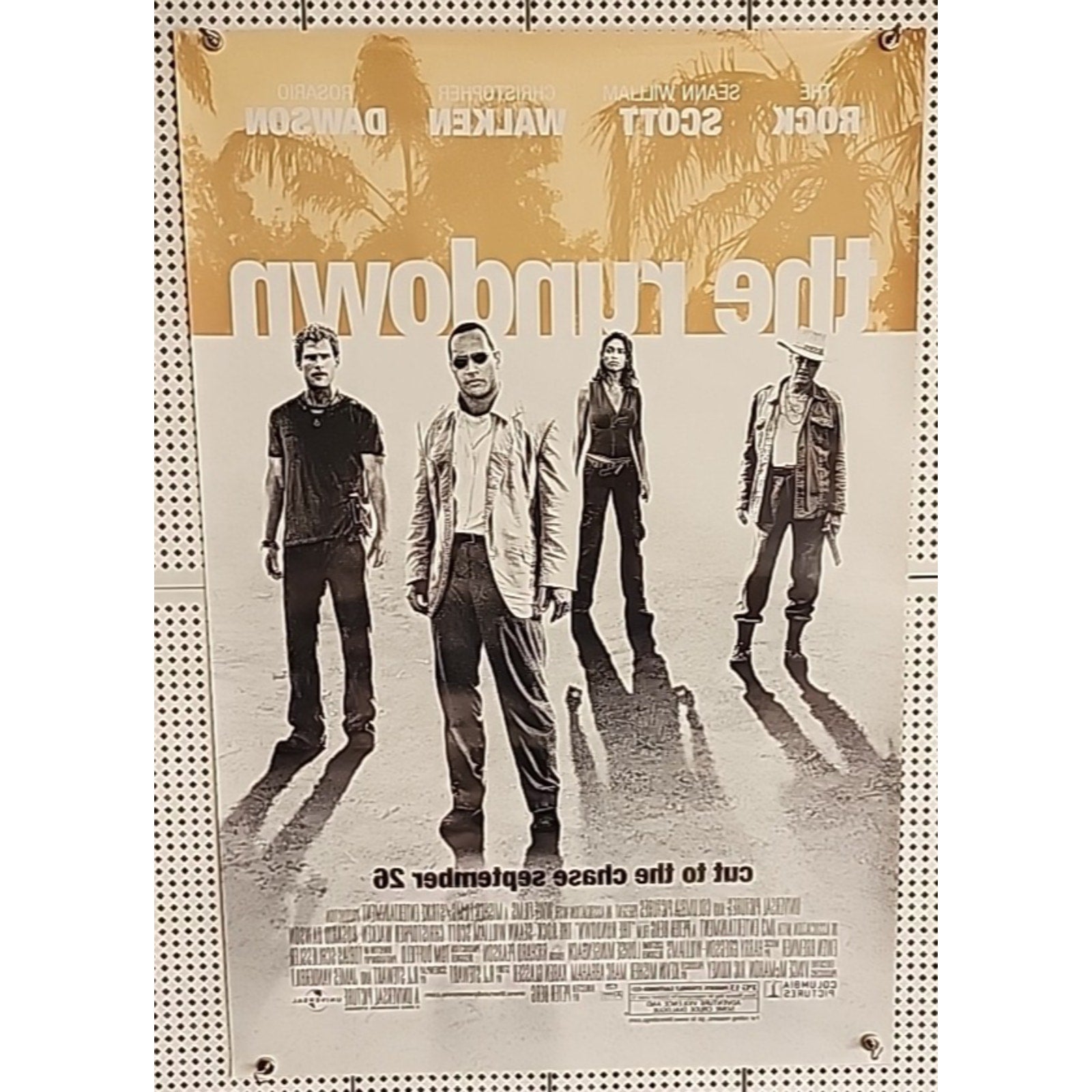 2003 Movie Poster One Sheet ~ The Rundown ~ DS ~ 27x40