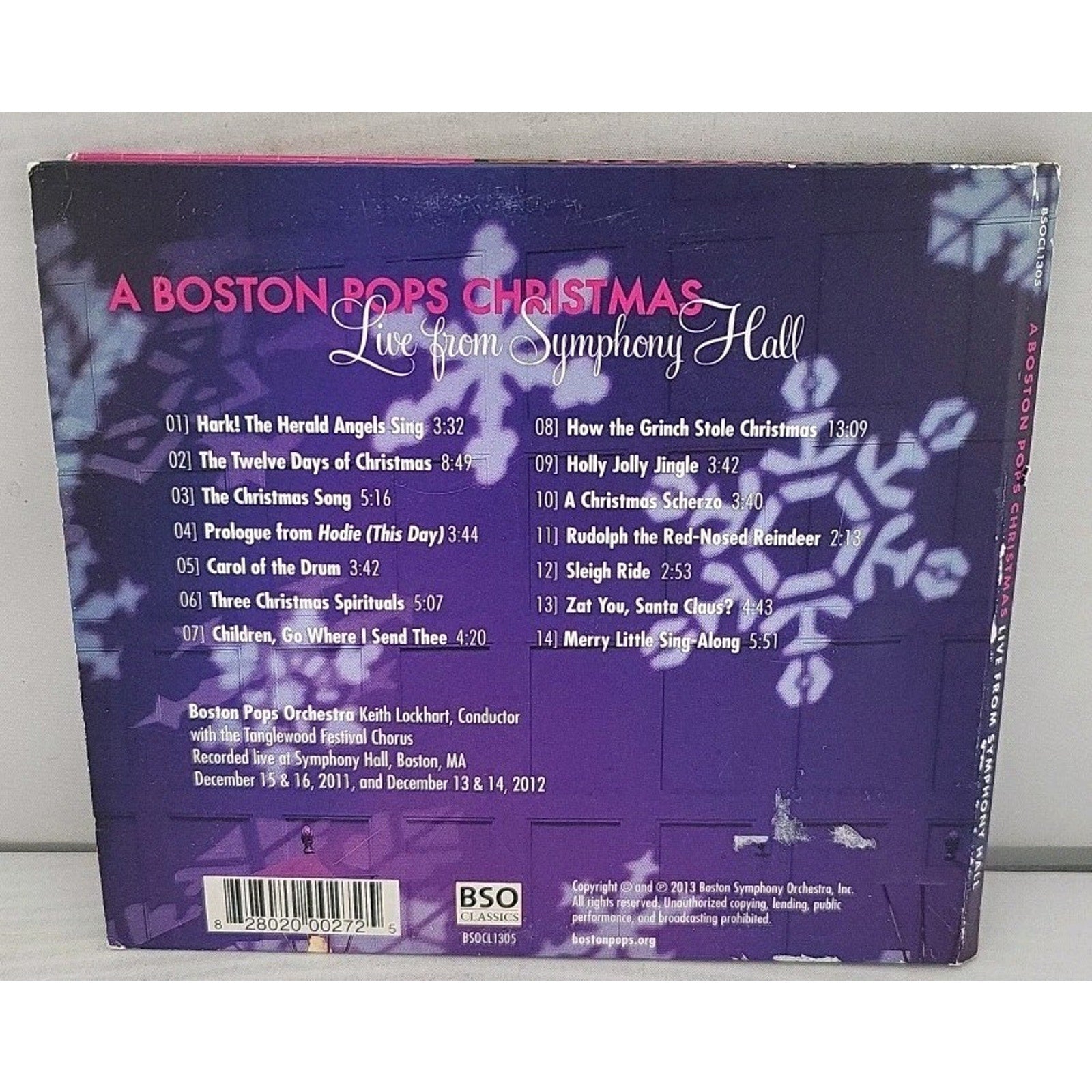 Boston Pops Christmas: Live from Symphony Hall by Boston Pops Orchestra (CD,...