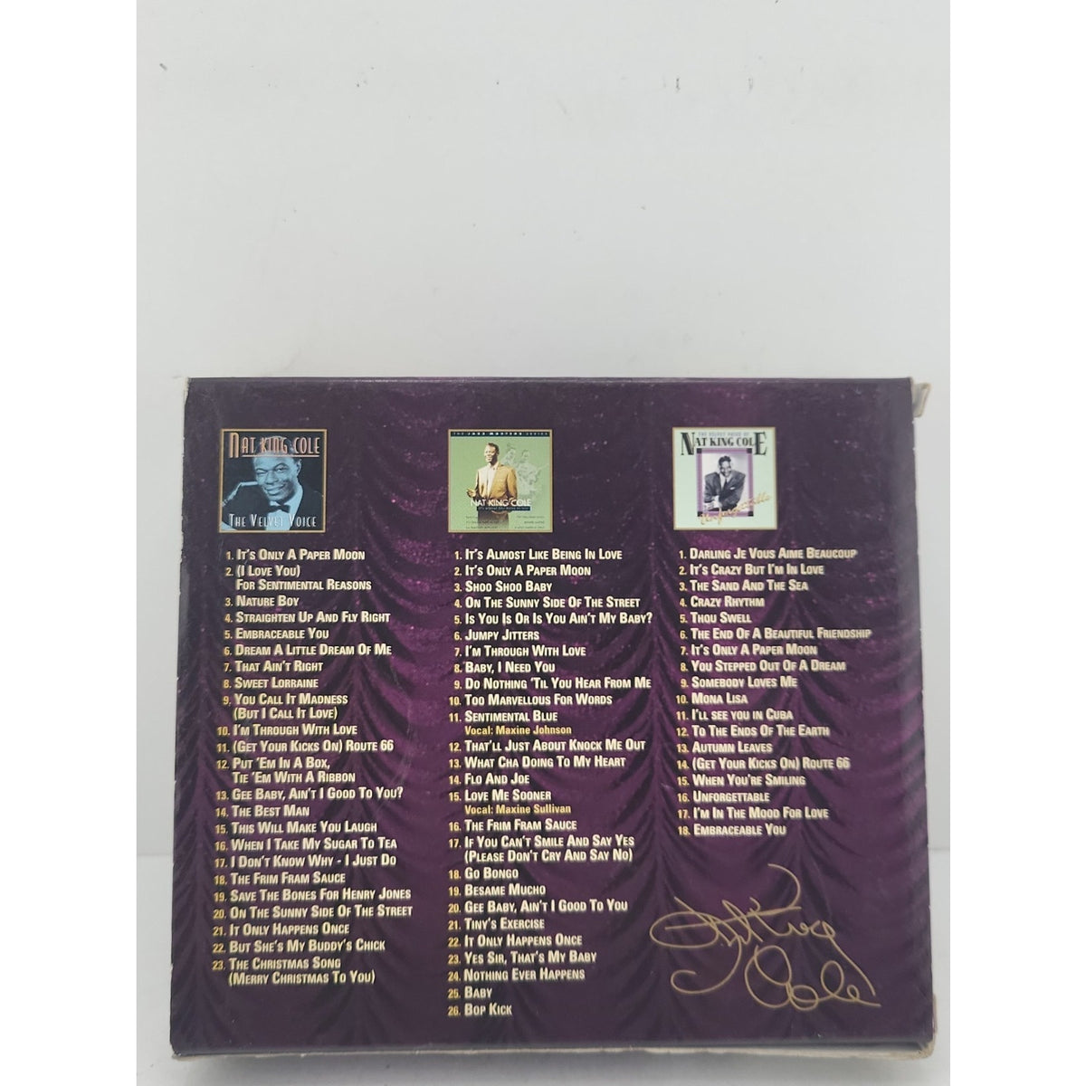 Nat 'king' Cole - His All-Time Favourites 3 CD Set