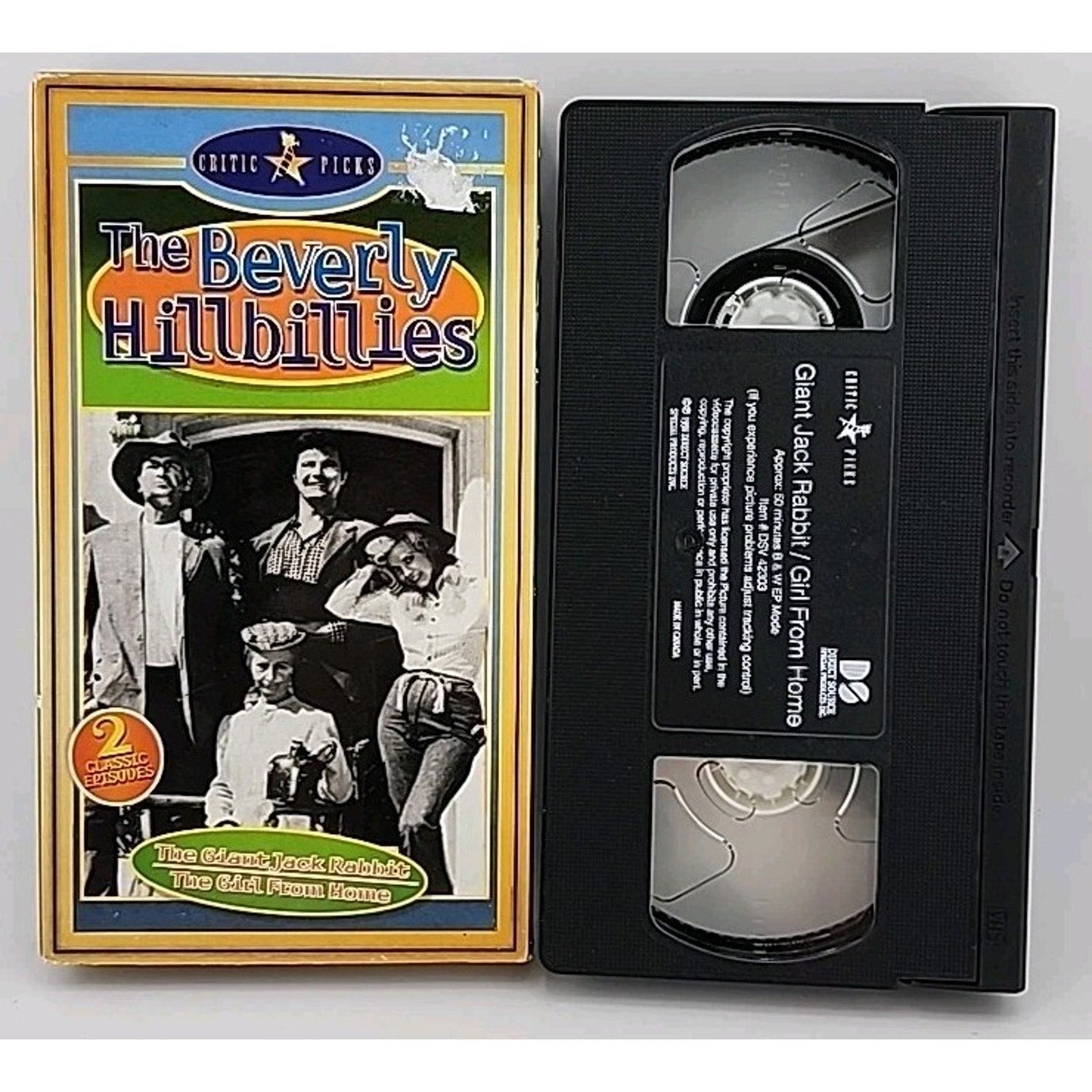 The Beverly Hilbillies - 2 Episode VHS The Giant Jack Rabbit The Girl From Home