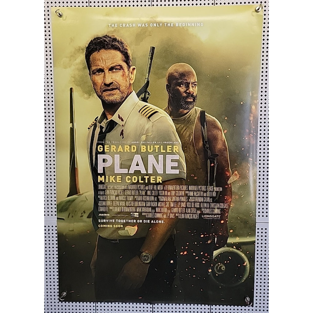 Plane 27X40 D/S Original Movie Poster 2023 Gerard Butler Mike Colter