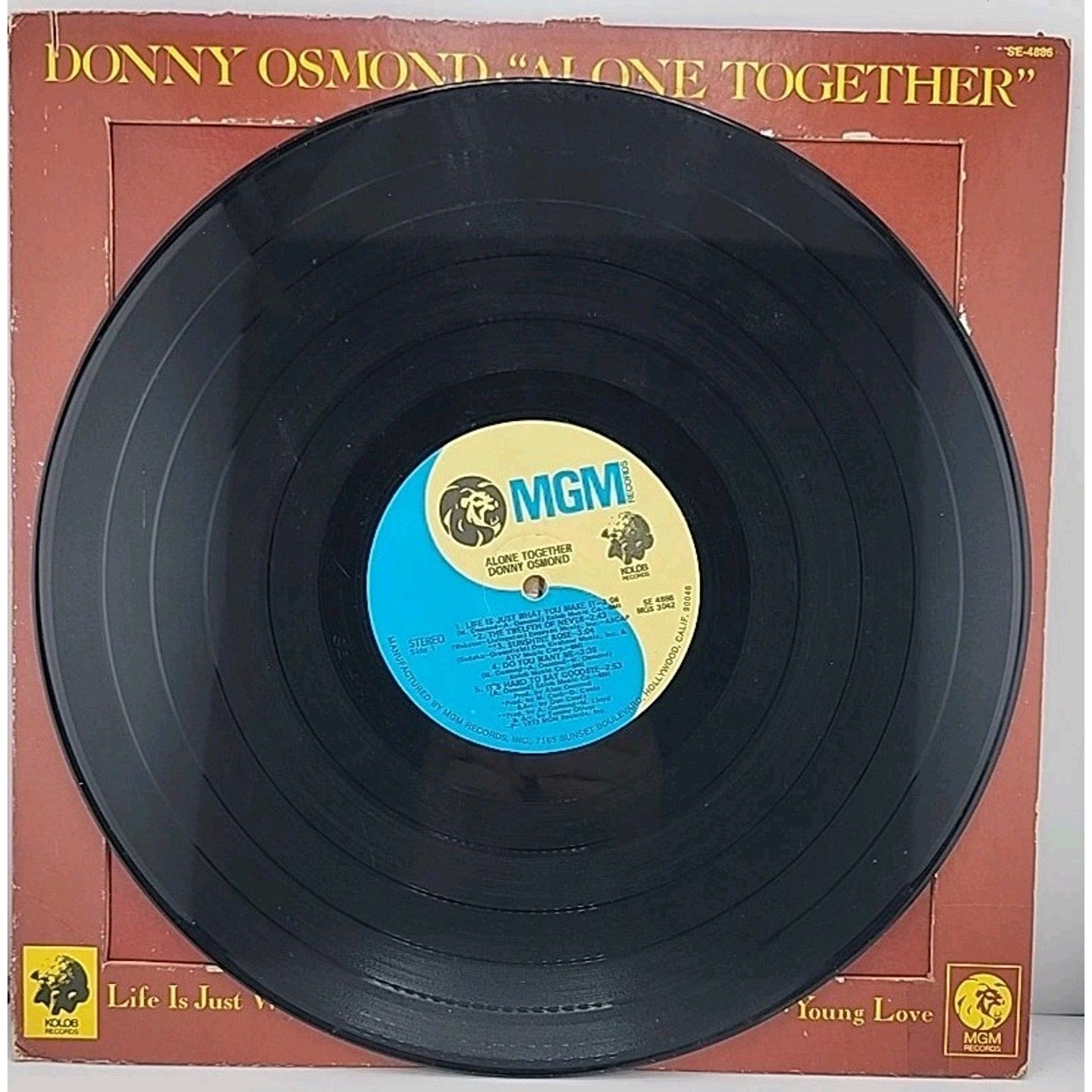 Donny Osmond – Alone Together (1973 MGM Records) Original 12" Vinyl LP