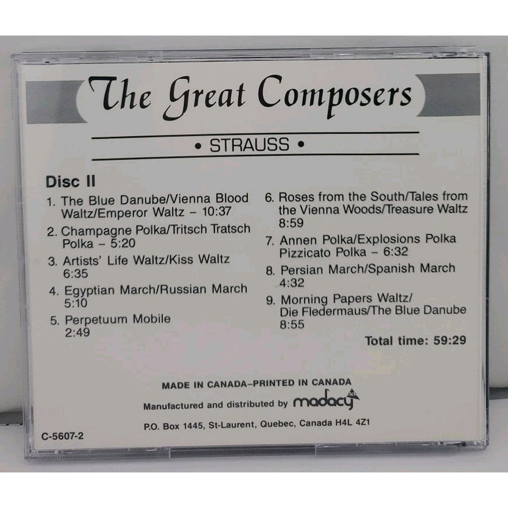 Strauss the Great Composers Vol. 2 CD