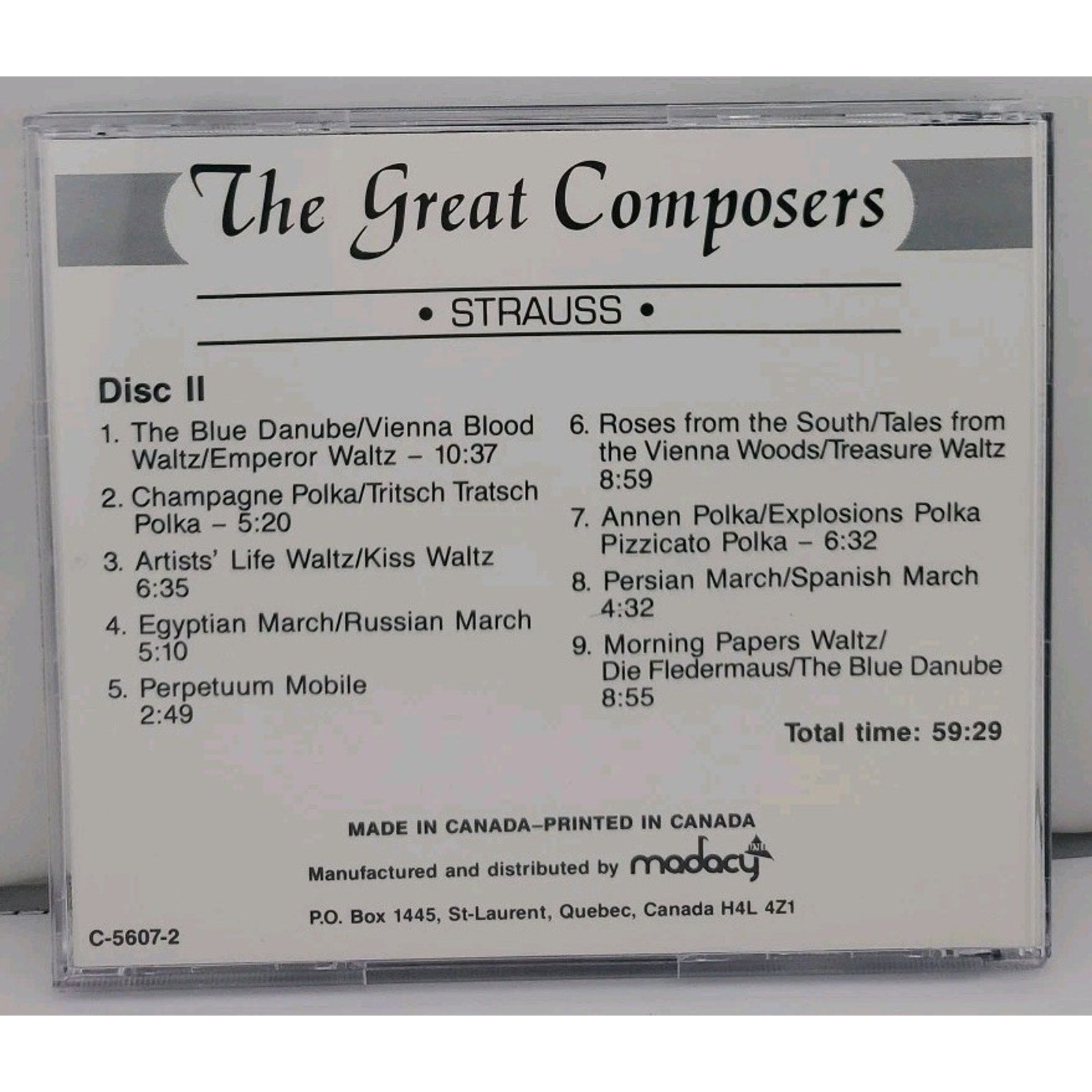 Strauss the Great Composers Vol. 2 CD