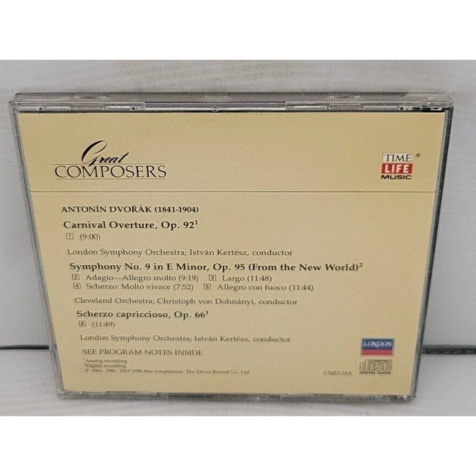Dvořák Great Composers A CD