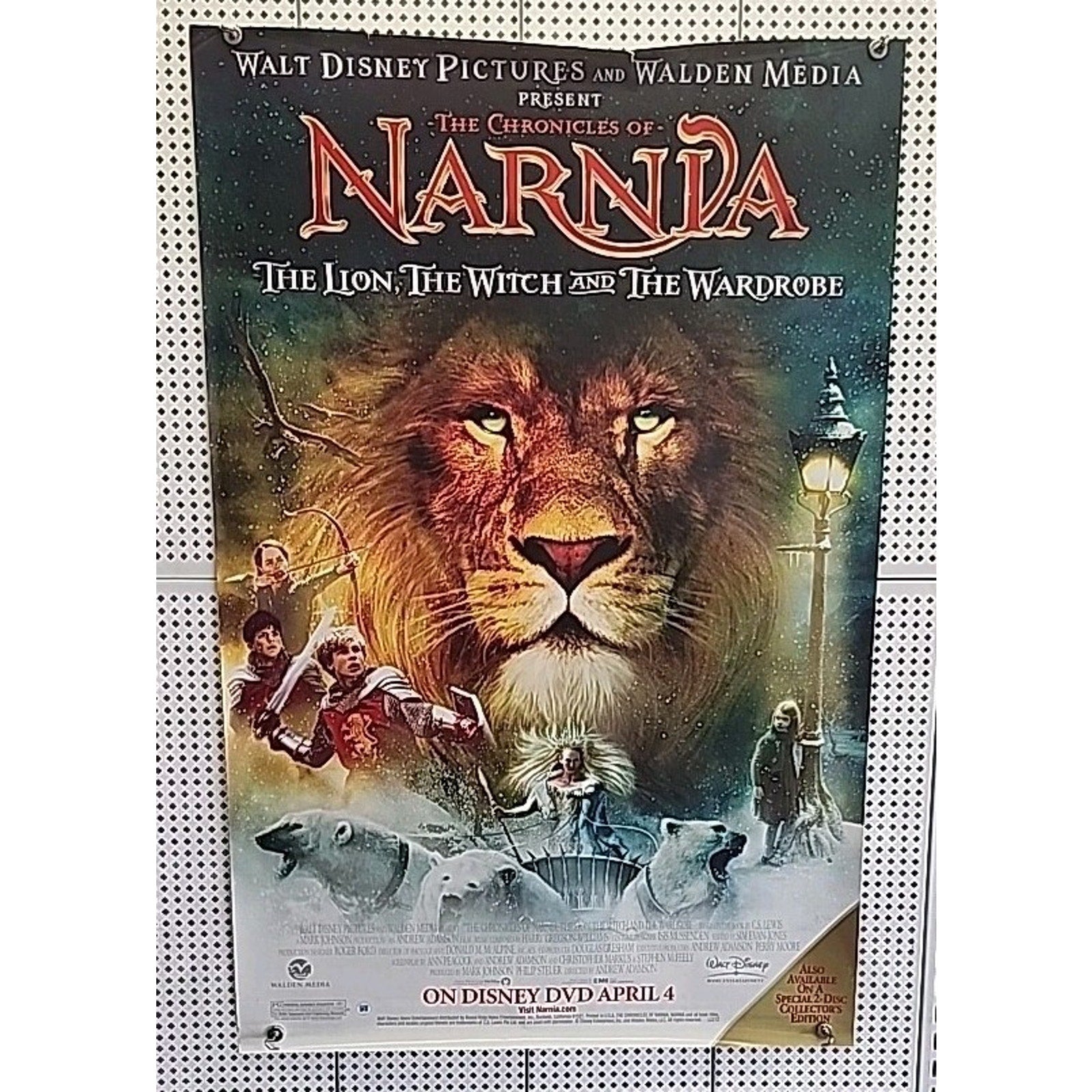 Chronicles Of Narnia Movie Poster 38x27 The Lion The Witch Wardrobe