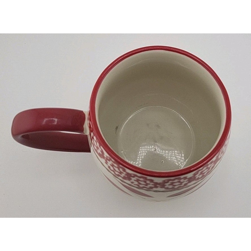 Temp-tations by Tara Old World Cranberry 14oz Mugs Set of 4