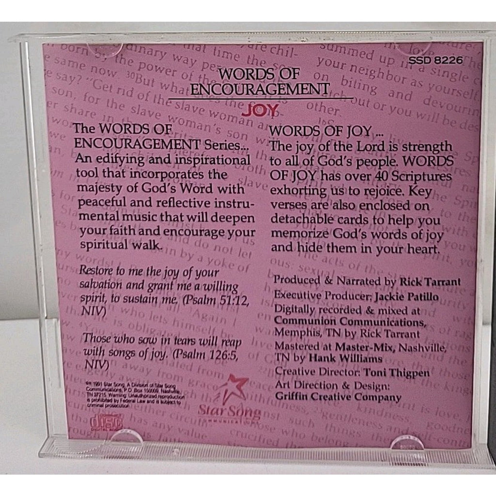 Words of Joy - Audio CD By Words of Encouragement Series