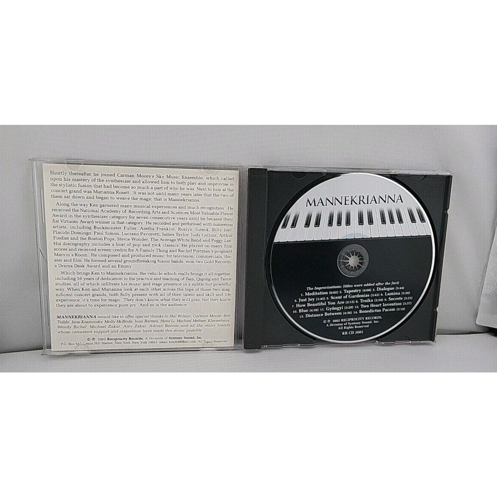 Mannekrianna Improvisation Two Pianos, Four Hands CD