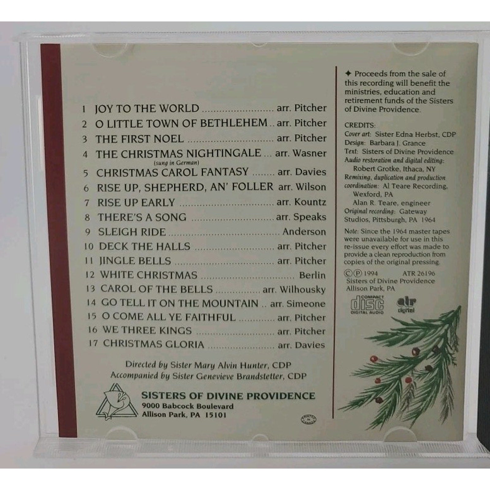 Christmas Always, Sisters of Divine Providence CD