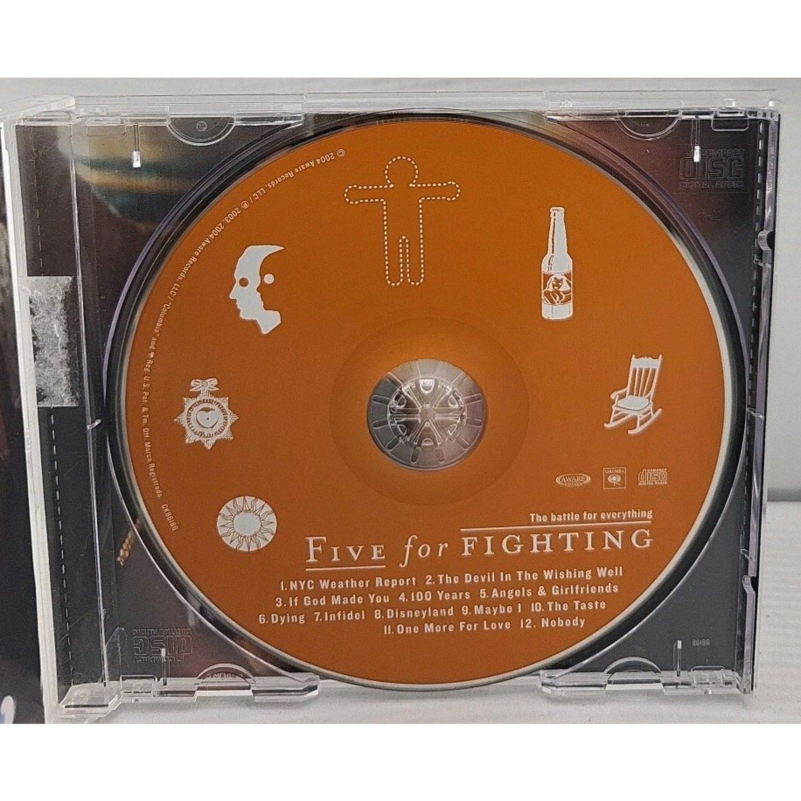 Battle for Everything by Five for Fighting (CD, 2004)