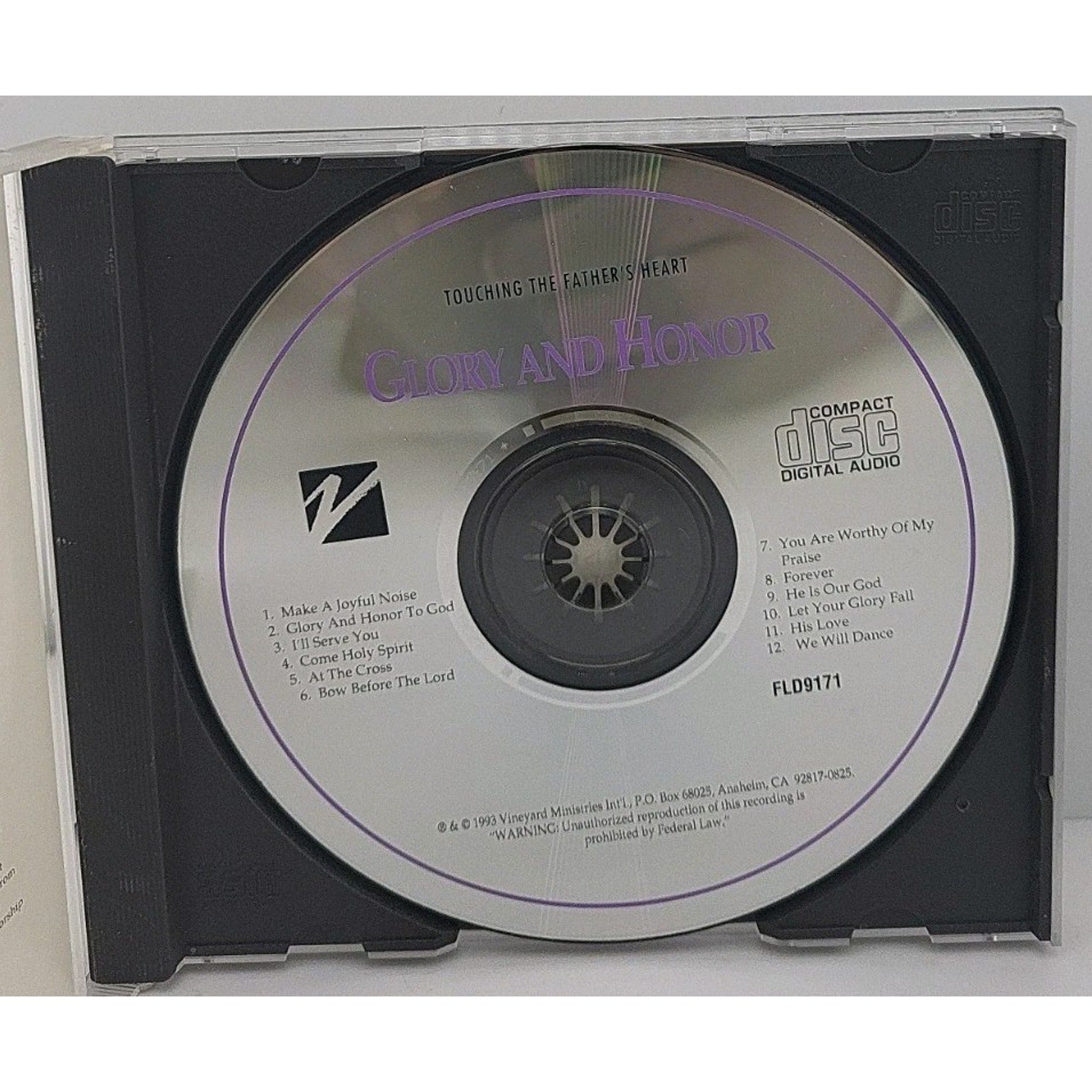 Touching the Father's Heart Glory & Honor (Christian Music Audio CD, 1993)