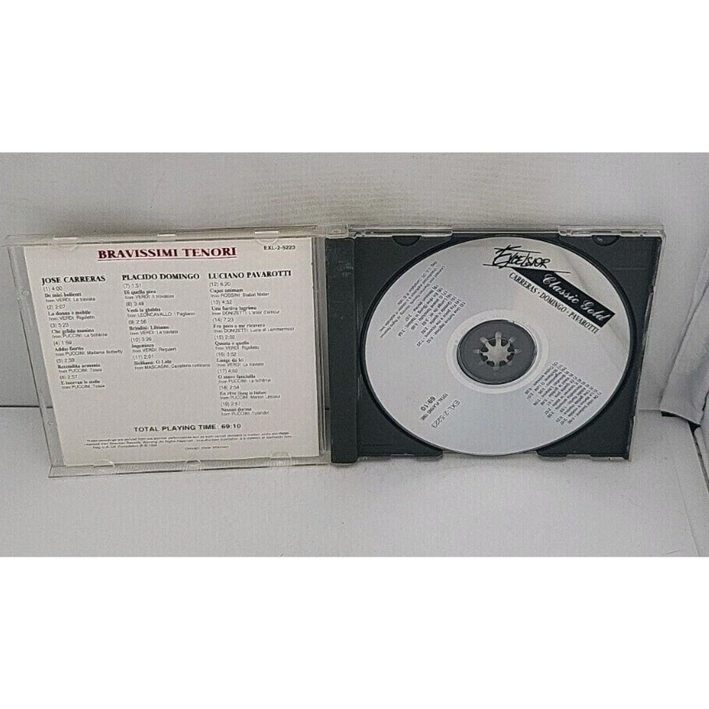 Classic Gold Bravissimi Tenori (CD, 1994) Carreras Domingo Pavarotti