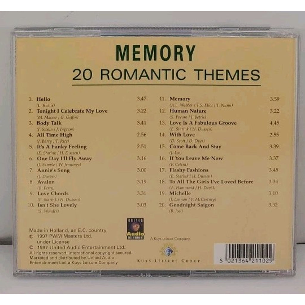 Various Artists Memory - 20 Romantic Themes CD