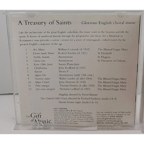 A Treasury of Saints: Glorious English Choral Music - Audio CD