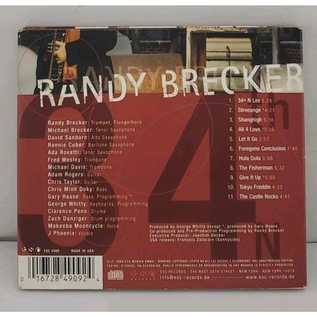 34th N Lex by Randy Brecker (CD, 2003)