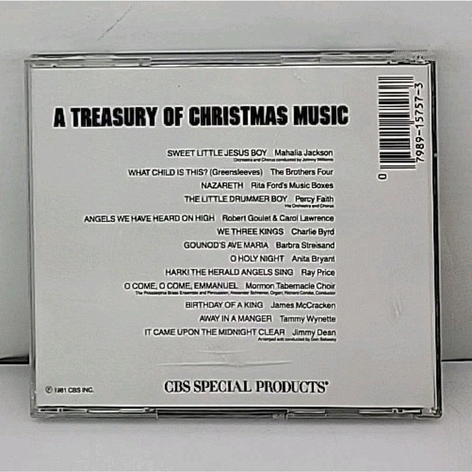 A Treasury Of Christmas Music by Various (CD, CBS Special Products)