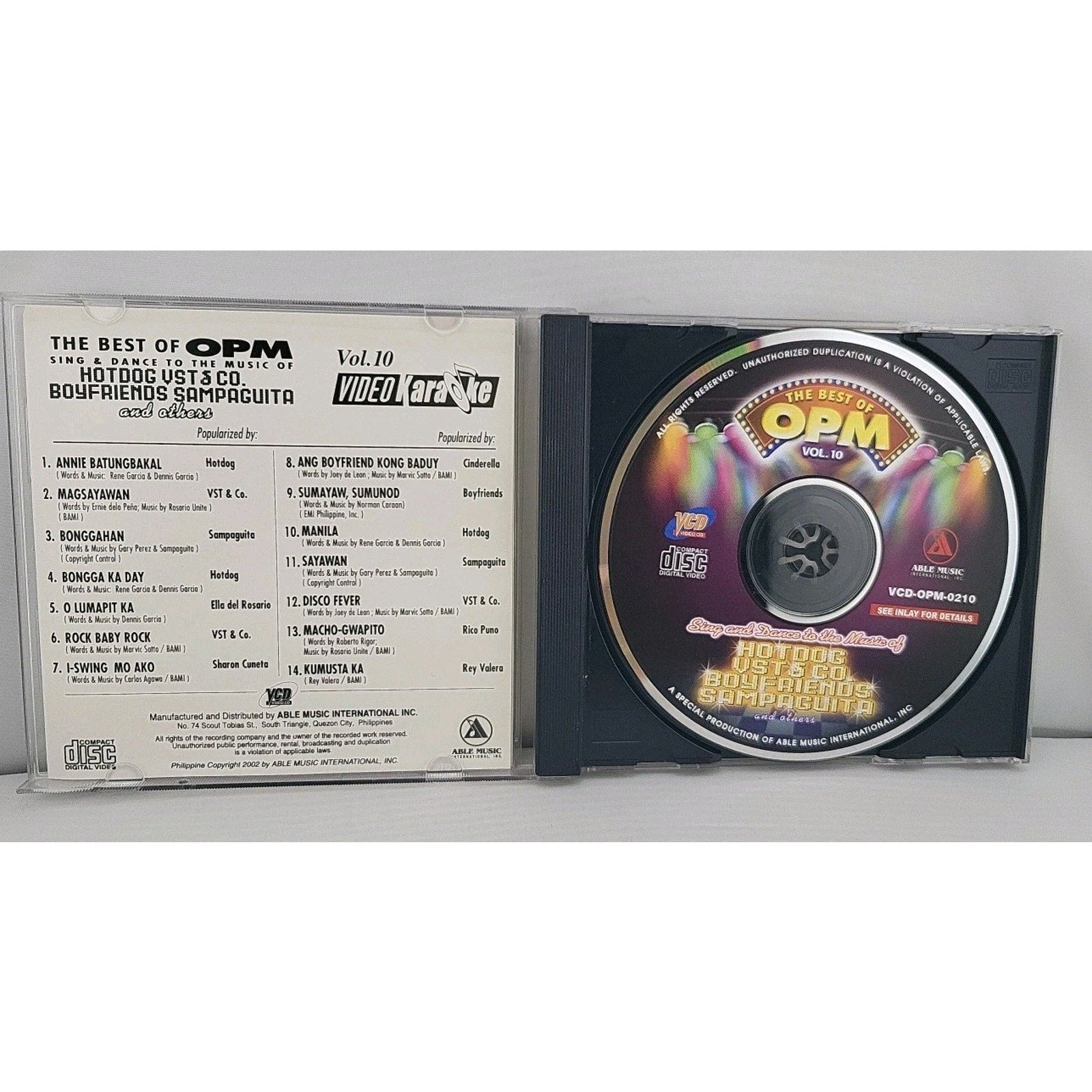The Best Of OPM Vol. 10 Sing & Dance Ti The Music Of Hotddog, Vst & Co.,...