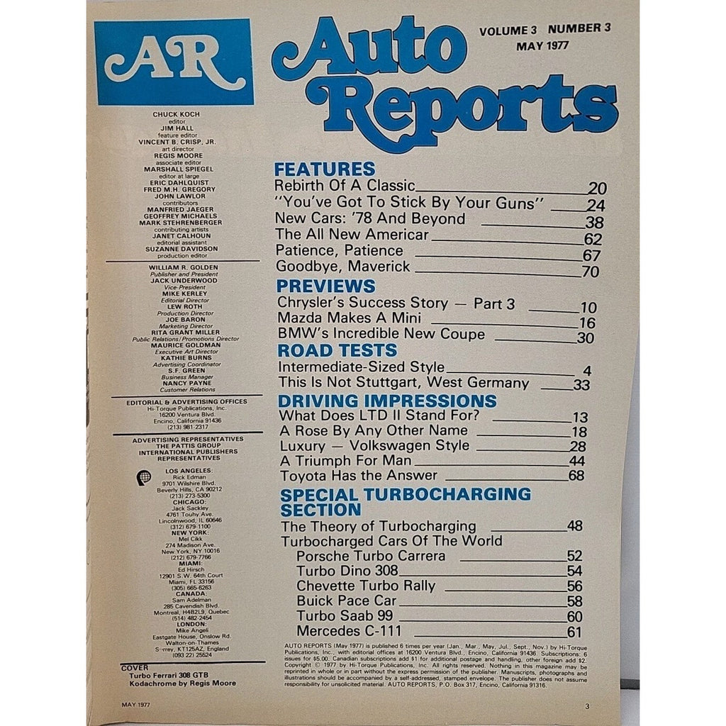 1977 Auto Reports Magazine