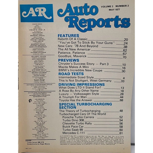 1977 Auto Reports Magazine