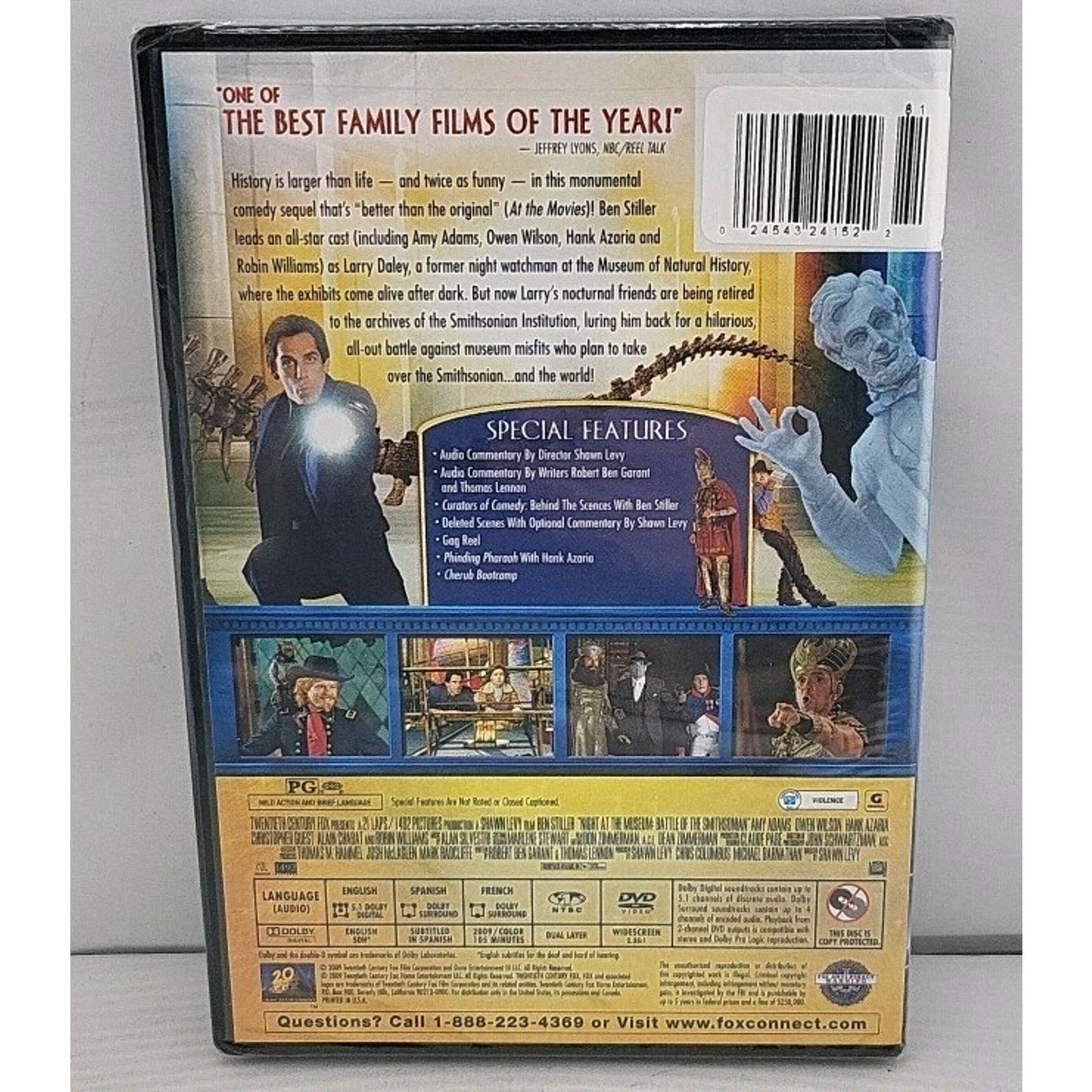 Night at the Museum: Battle of the Smithsonian (DVD, 2009) *Brand New*