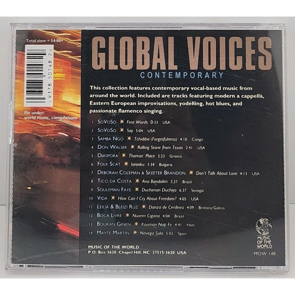 Contemporary Global Voices by Various Artists (CD, Feb-2000, Music Of The World)
