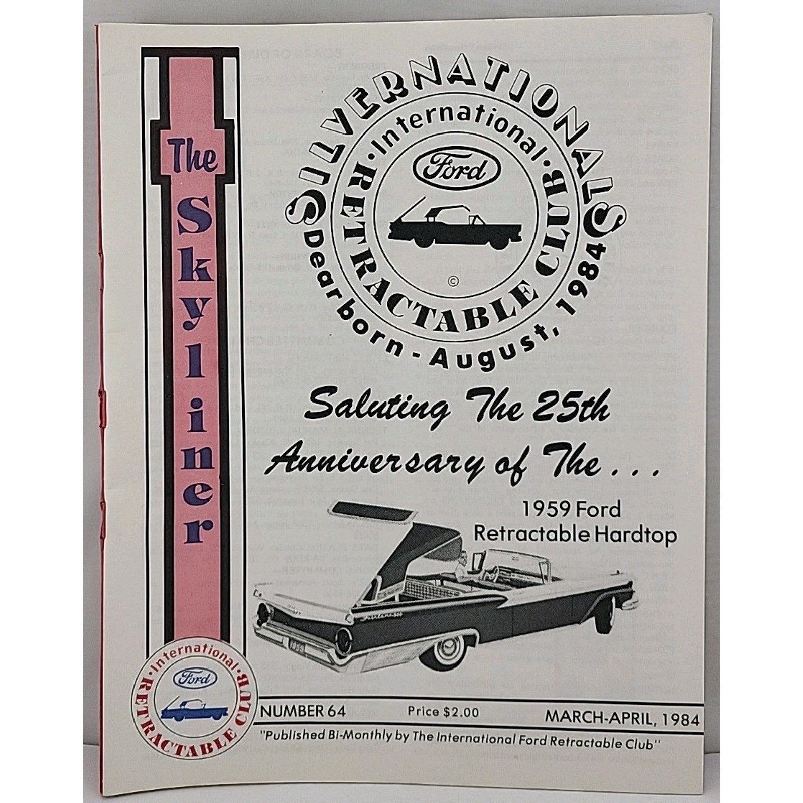 The Skyliner - International Retractable Club - March-April 1984 Number 64
