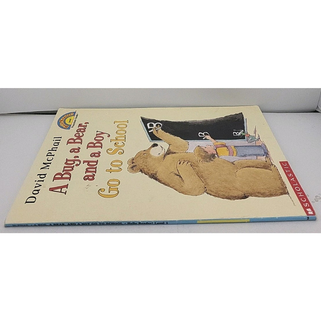 Hello Reader Ser.: A Bug, a Bear and a Boy Go to School by David McPhail (1999,