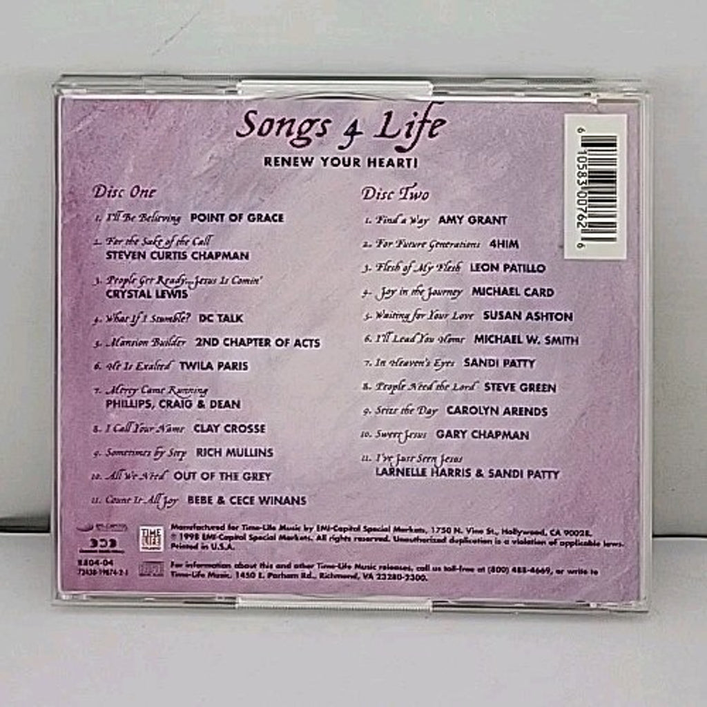Songs 4 Life: Renew Your Heart by Various Artists (CD, Sep-1998, 2 Discs,...