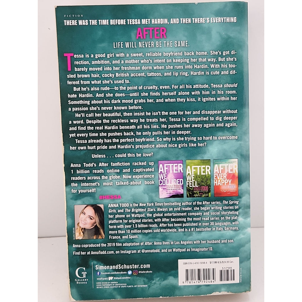 After by Anna Todd (2014, Trade Paperback)