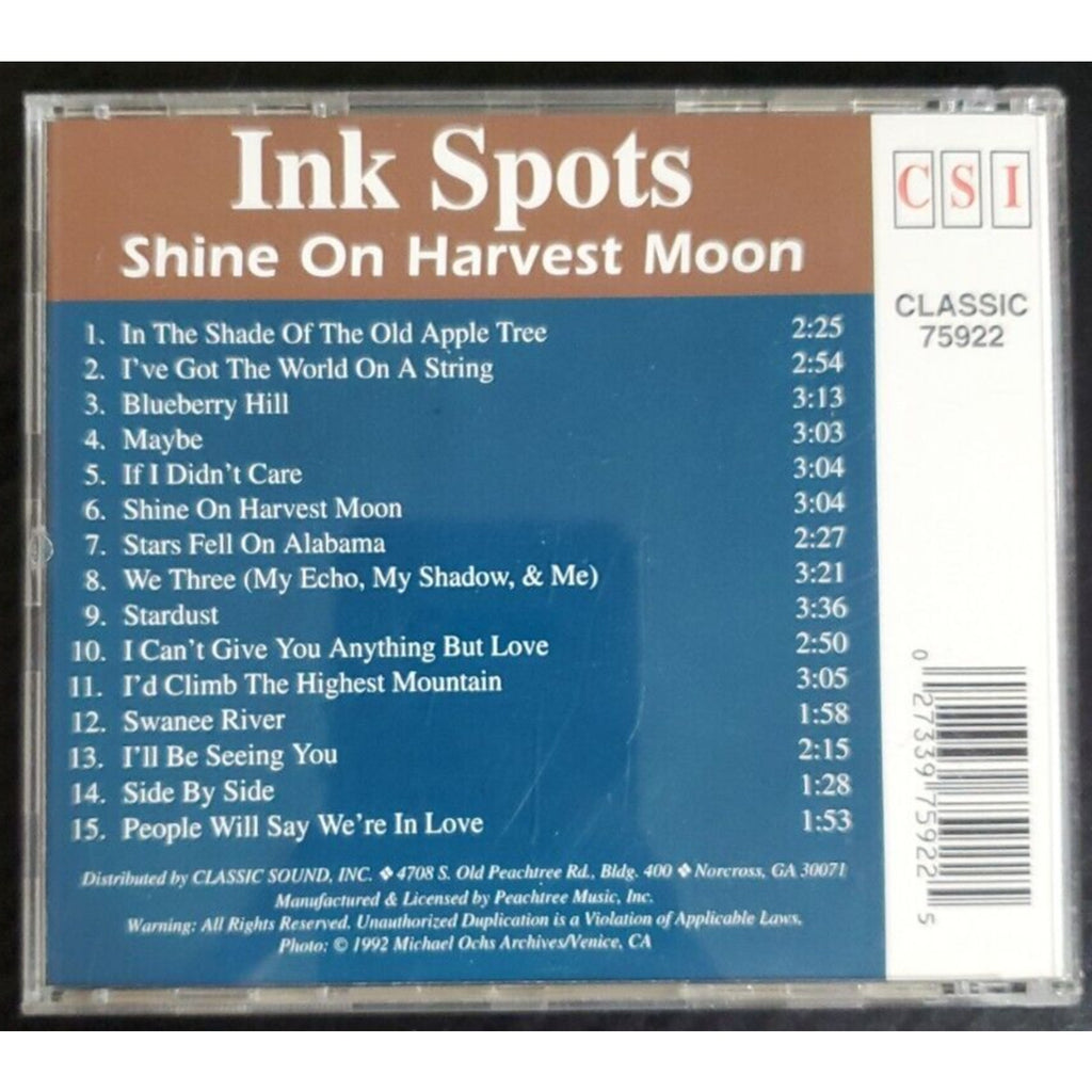 CD ~ Ink Spots Shine On Harvest Moon