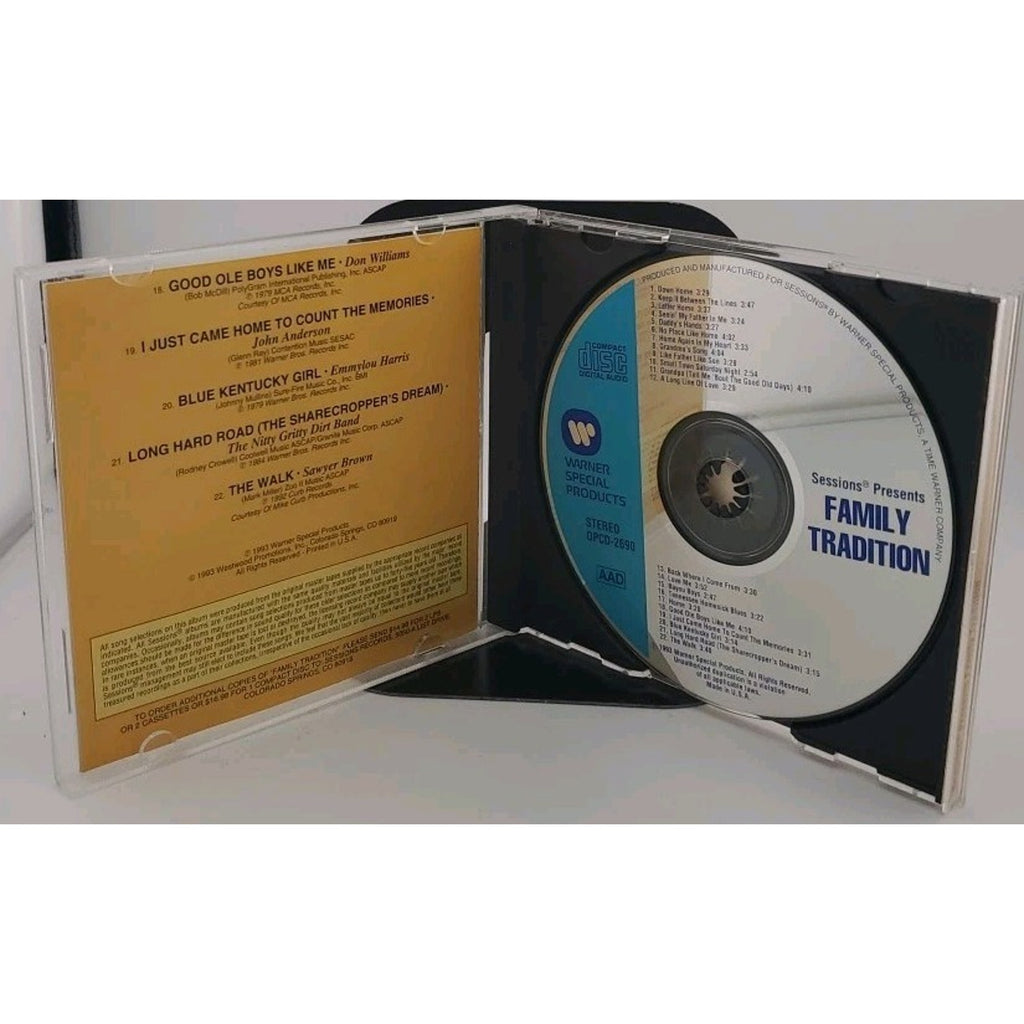 Sessions Presents Family Tradition CD Judds Eddy Raven Dolly Parton Alabama 1993
