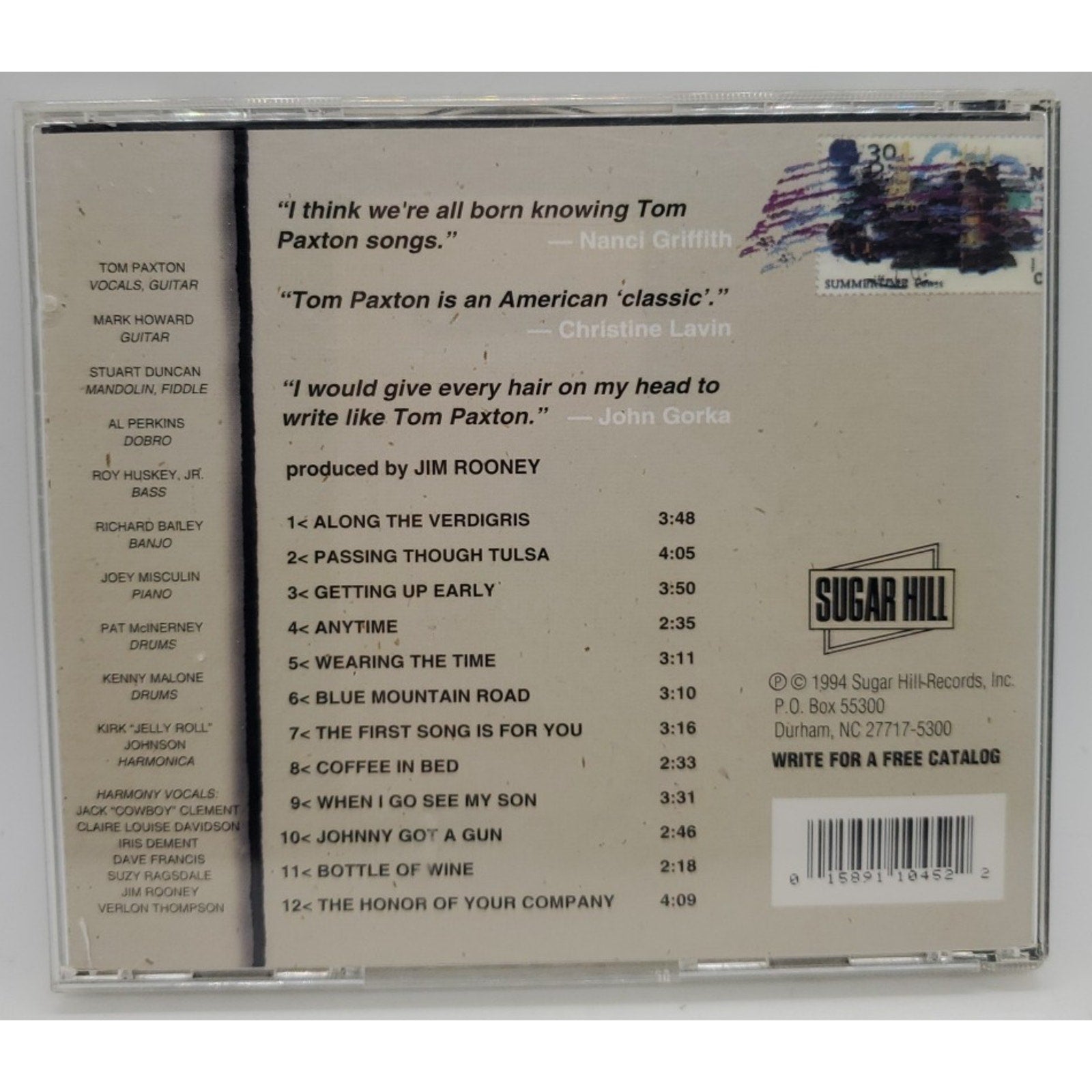 Wearing the Time by Tom Paxton (CD, 1994)