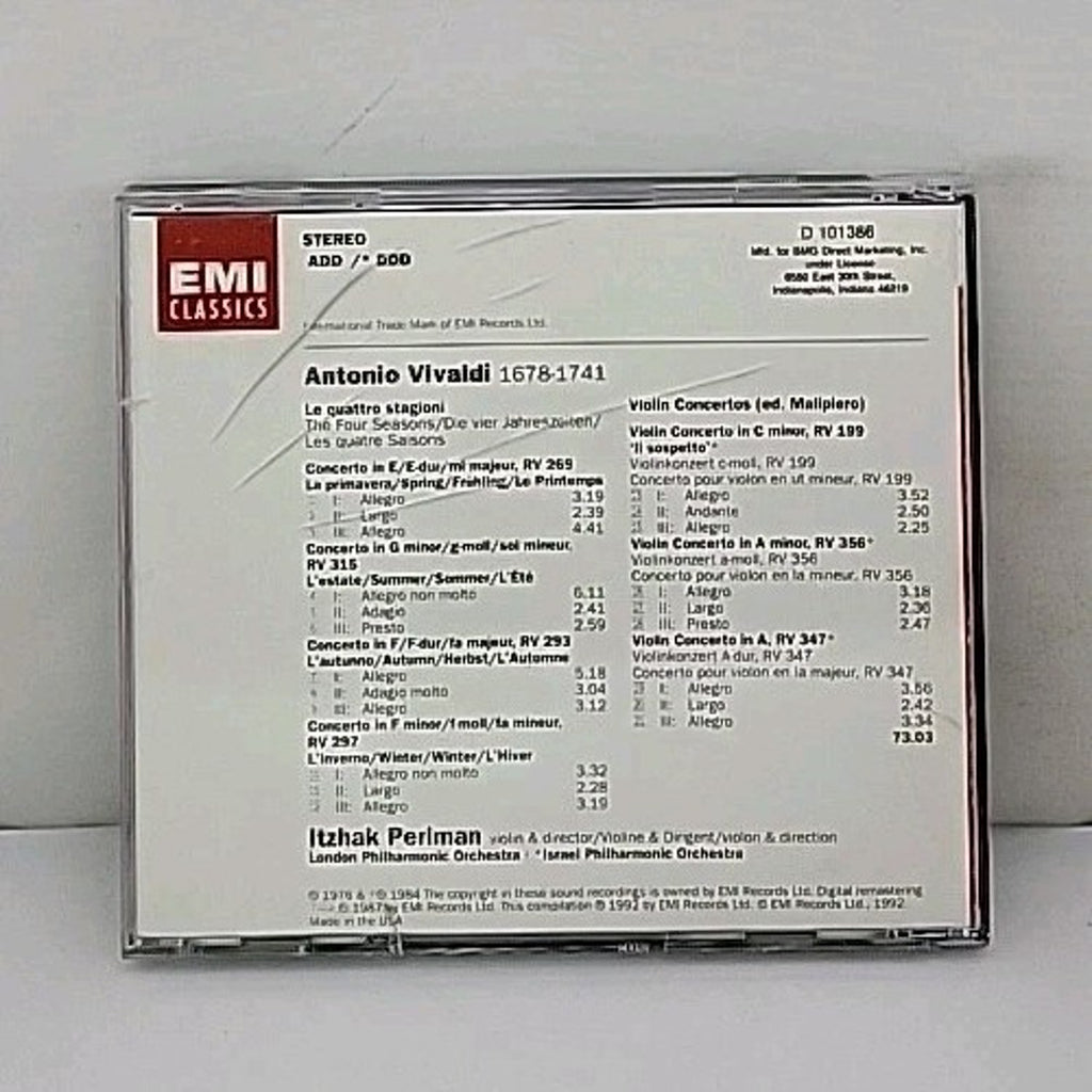 Vivaldi: The Four Seasons - Perlman CD