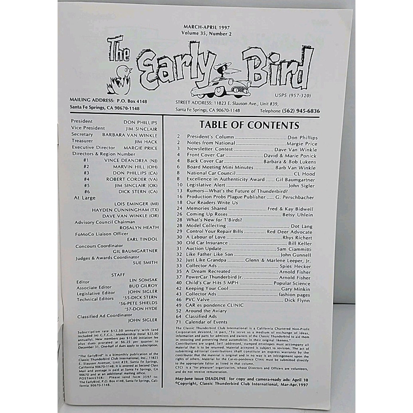 Early Bird March-April 1997