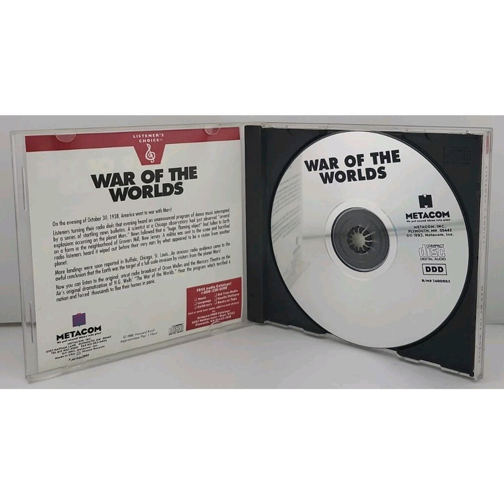 War Of The Worlds, The Original, Uncut Dramatization! - Metacom, Inc. CD