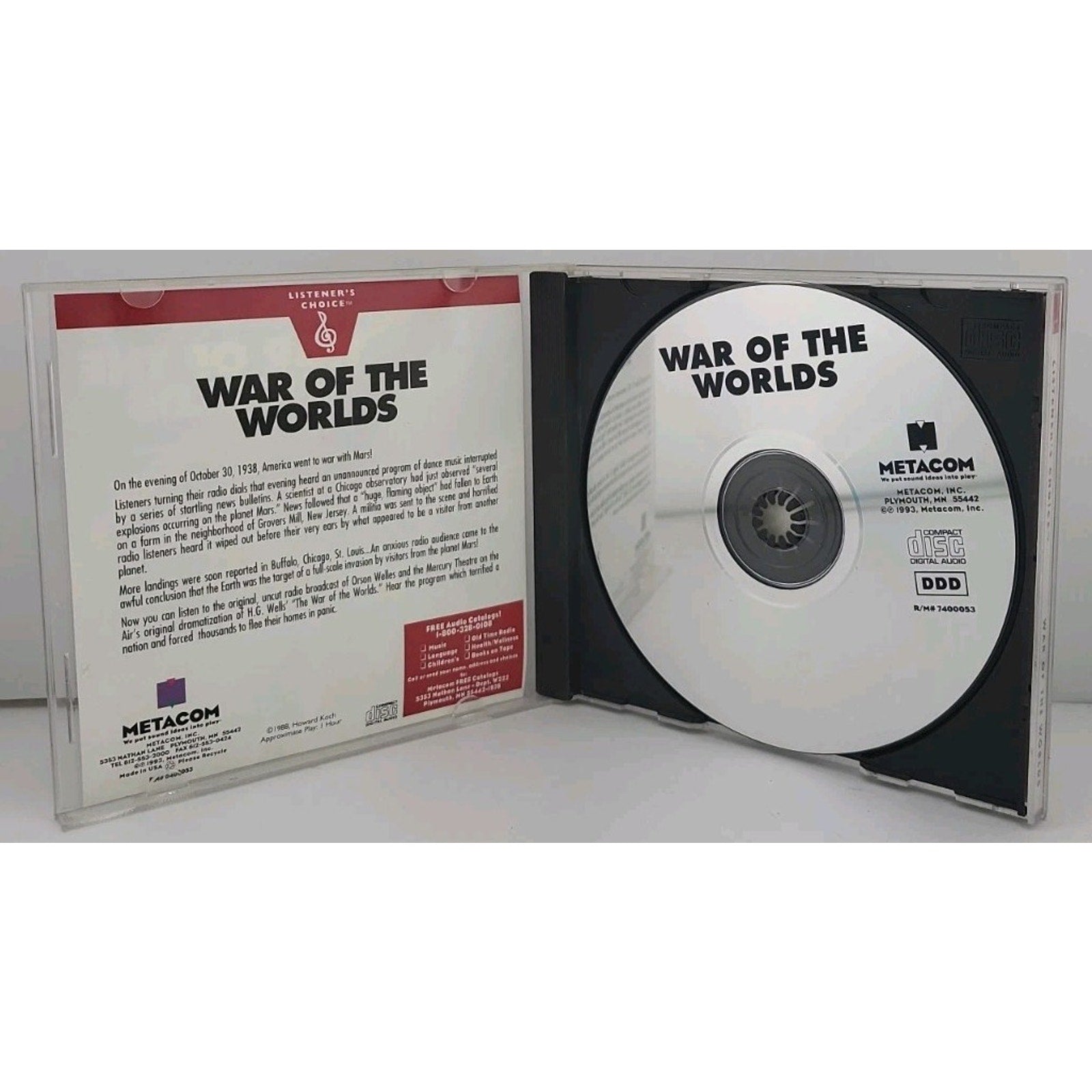 War Of The Worlds, The Original, Uncut Dramatization! - Metacom, Inc. CD