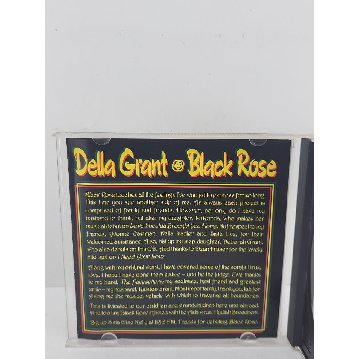 Della Grant Black Rose CD