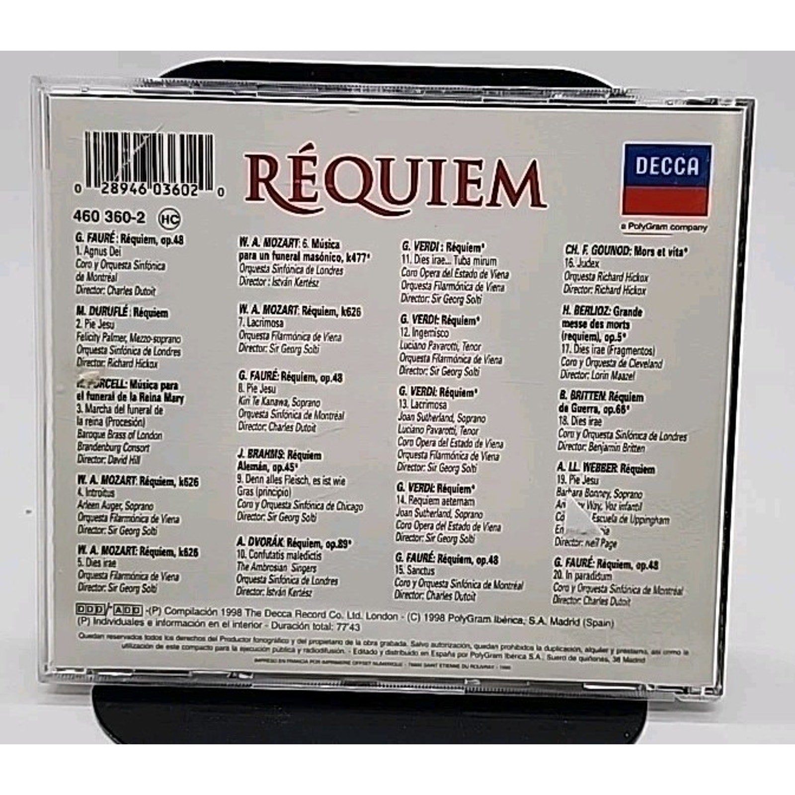 Requiem Various Decca (CD)