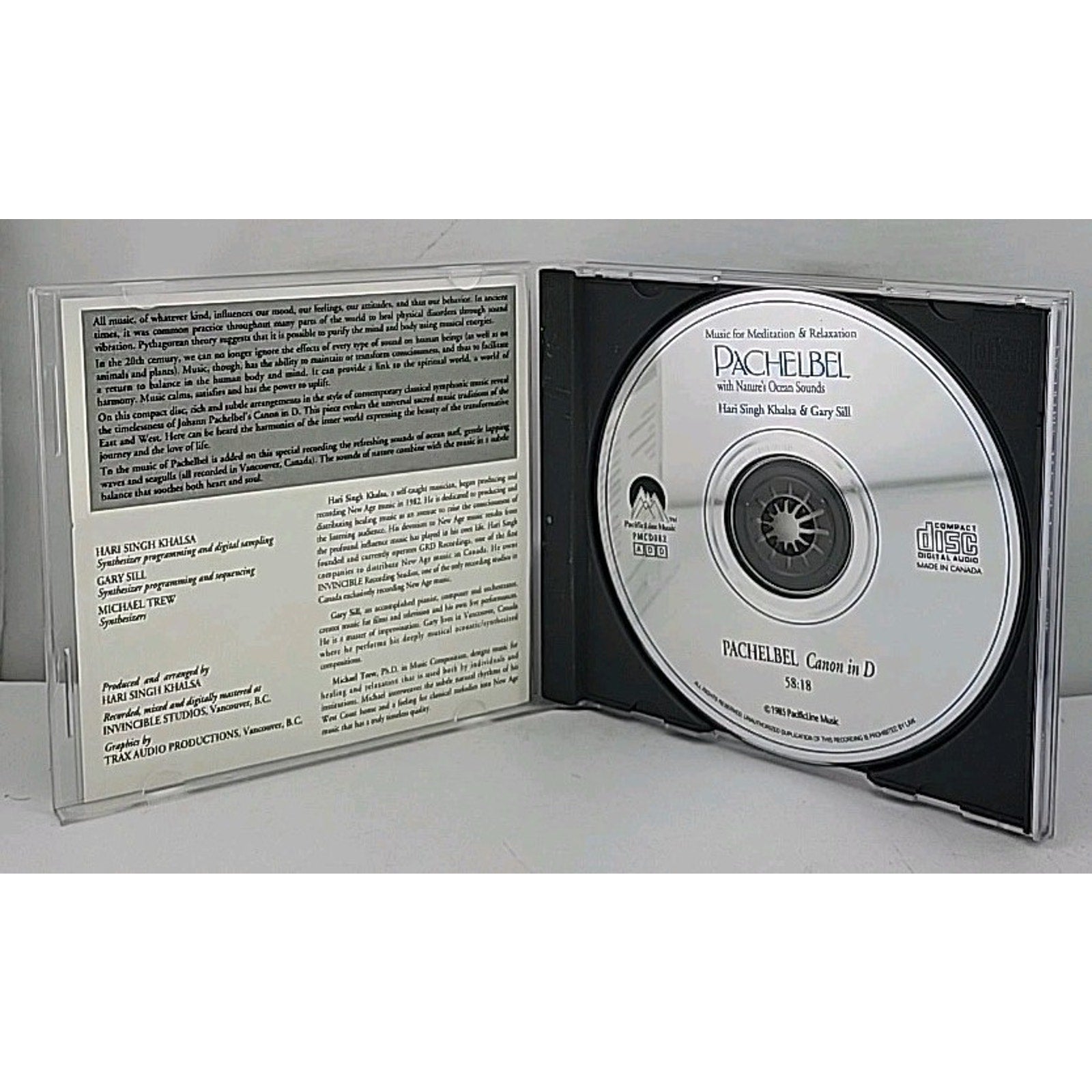 Pachelbel with Nature's Ocean Sounds by Gary Sill (CD, Invincible)
