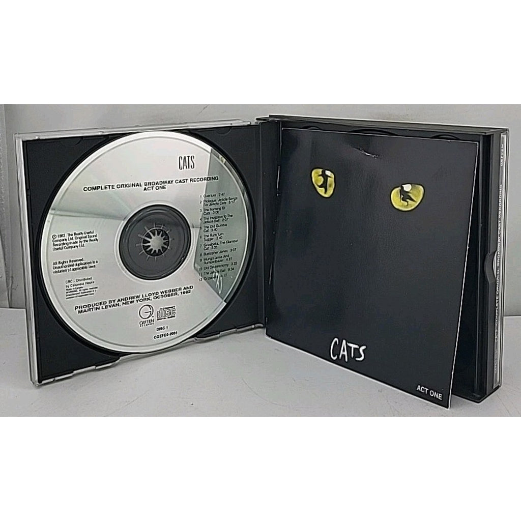 Cats CD Showtunes Original Broadway Cast 80s 21 Song 2 Disc Album Grammy Memory