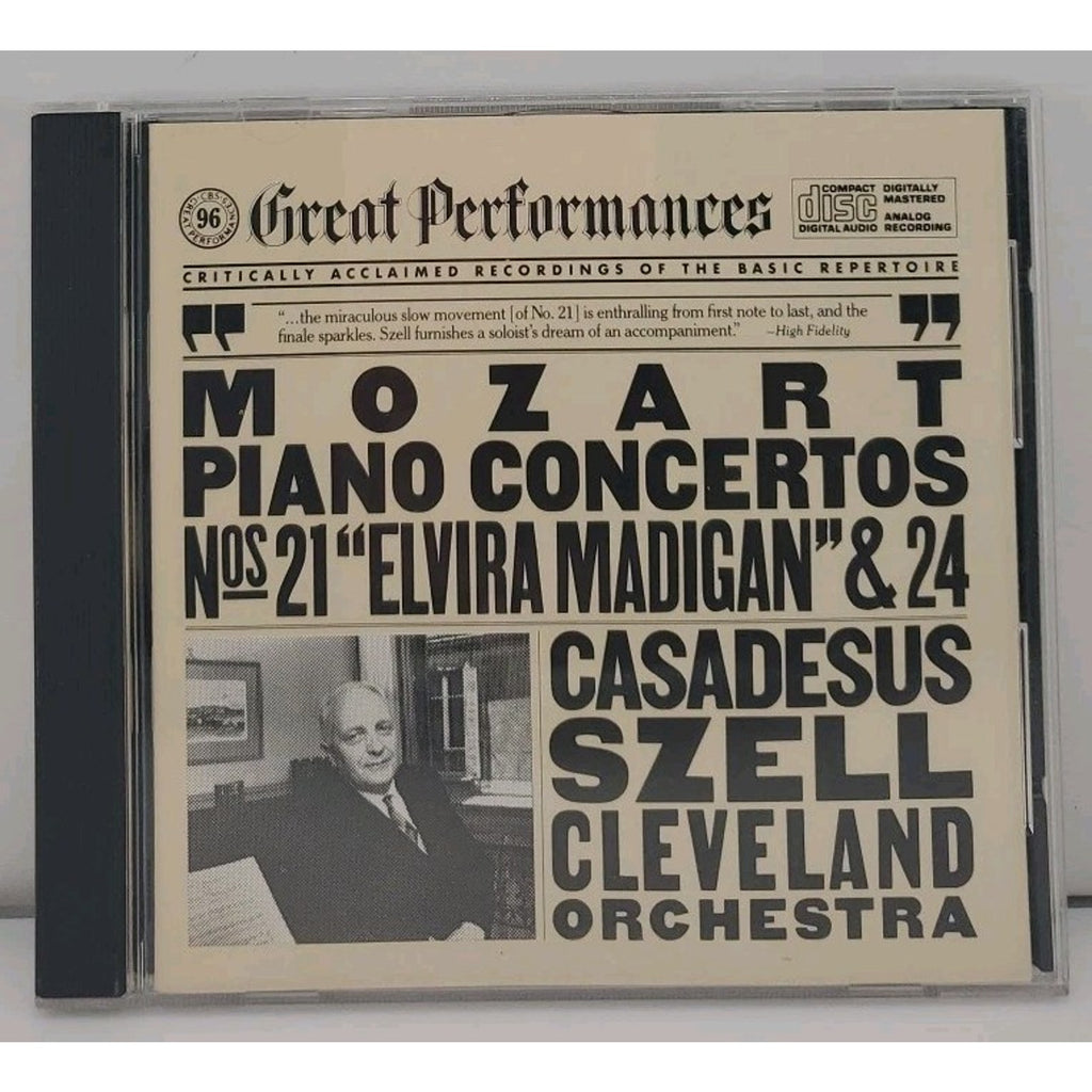 Piano Concerti 21 & 24 by Mozart / Casadesus / Szell / Cleveland Orchestra (CD,