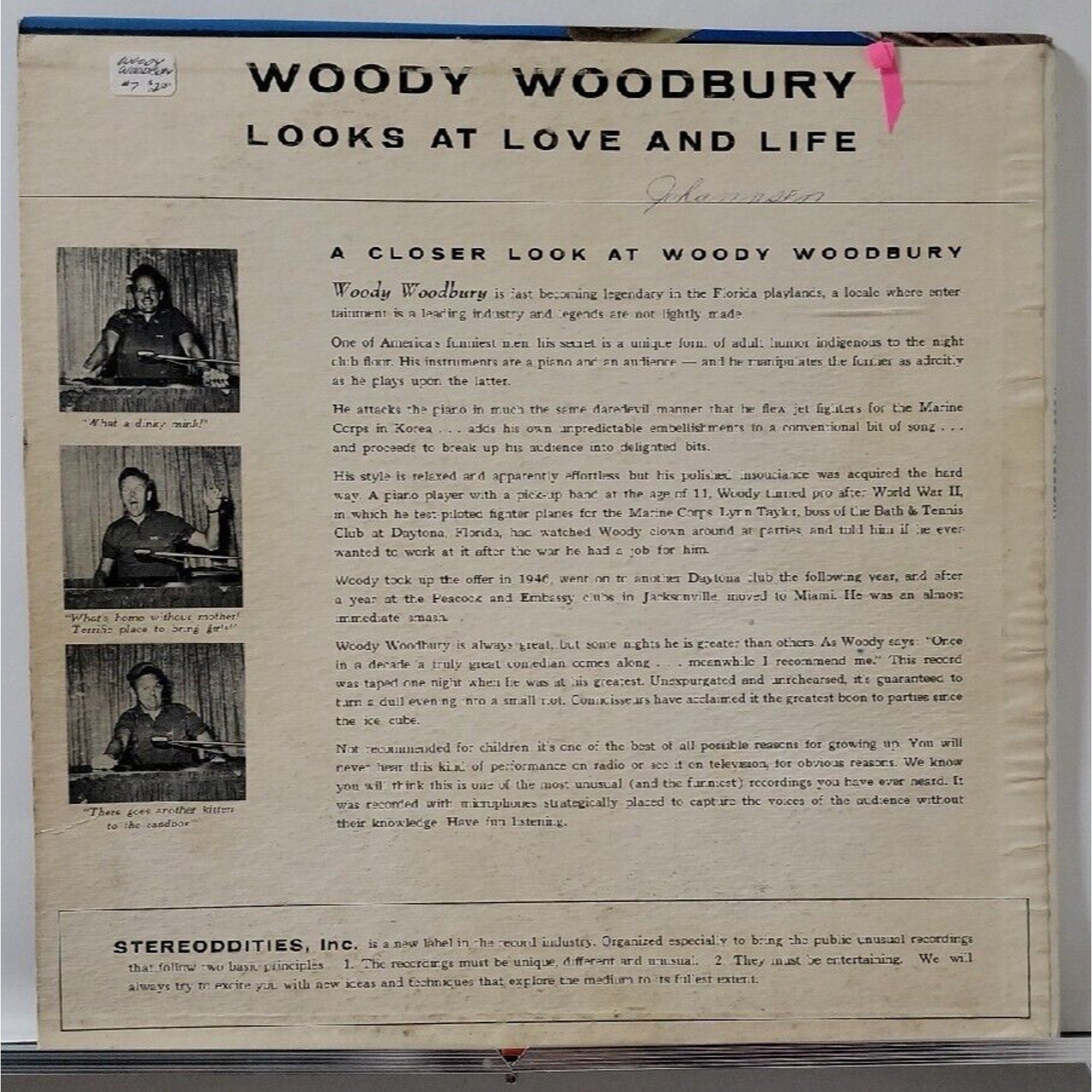 Woody Woodbury Looks At Love And Life (Record)