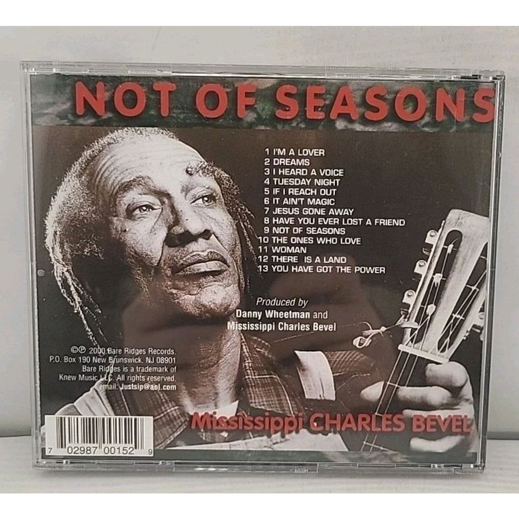 Mississippi Charles Bevel-Not Of Seasons-CD-2000-Bare Ridges Records