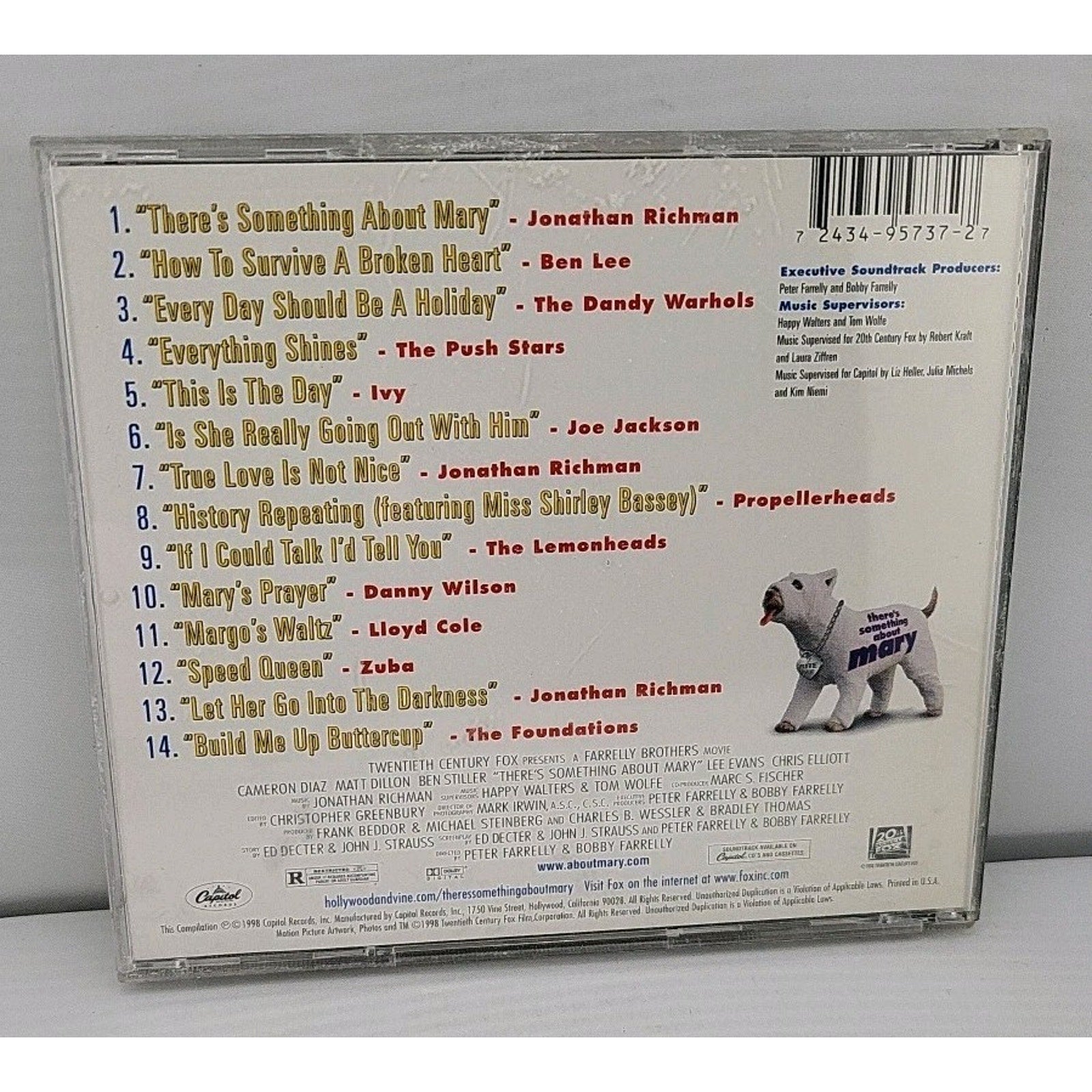 Soundtrack by There's Something about Mary / O.S.T. (CD, 1998)