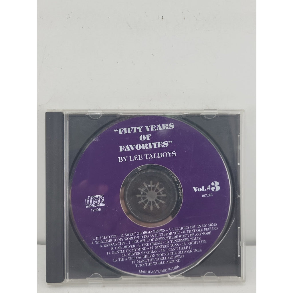 "Fifty Years Of Favorites" Vol. #3 By Lee Talboys CD