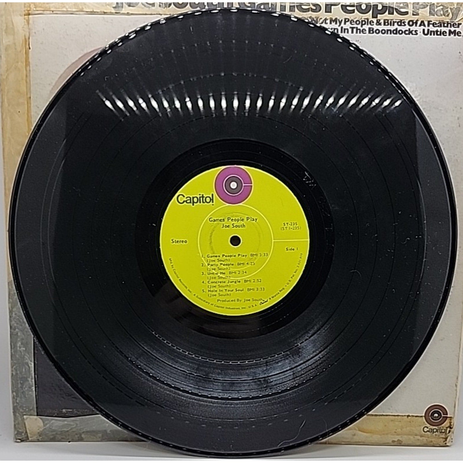Joe South - Games People Play (ST-235) 1969 Rock 12" (Record)