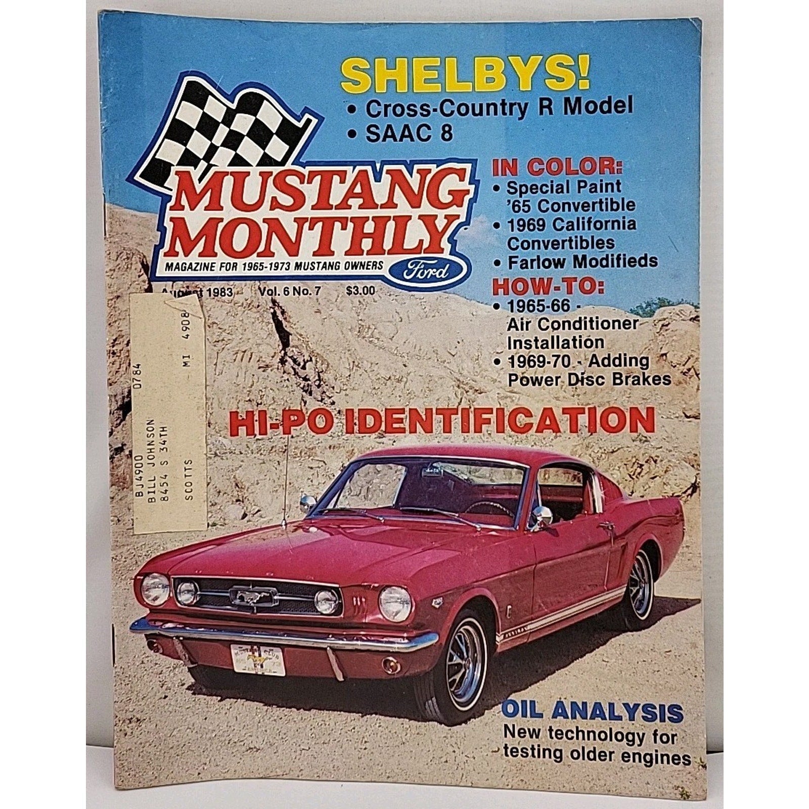 Mustang Monthly Magazine - August 1983 - Vol. 6 No. 7